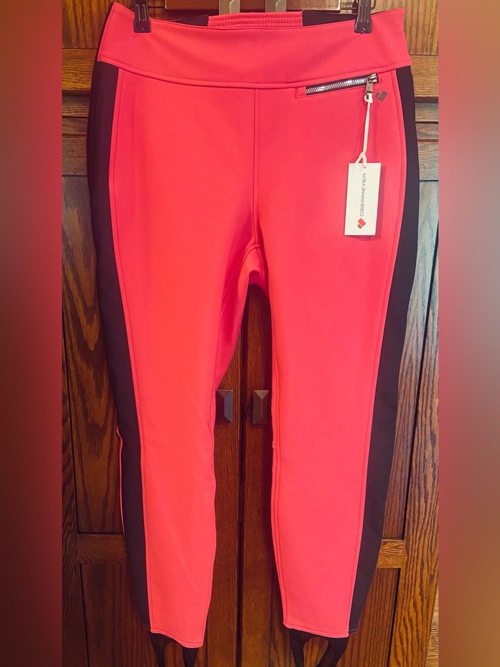 Obermeyer Jinks ITB Softshell Hot Pink Pant with Black Side Panels Size 12